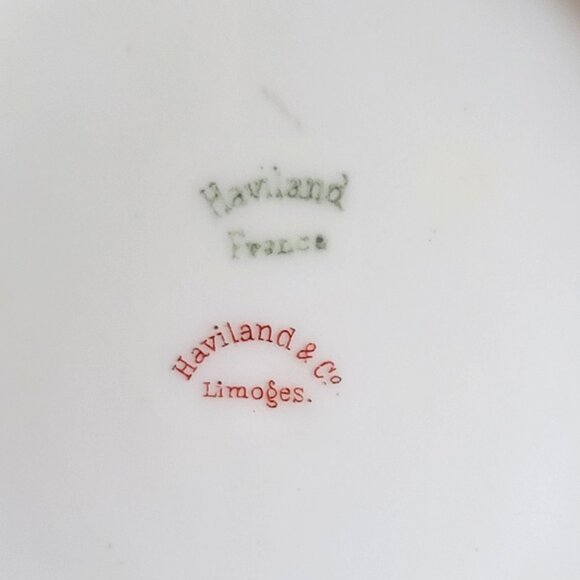 Antique Haviland Limoges "S" Monogrammed White and Gold Bread and Butter Plate - Picture 4 of 5